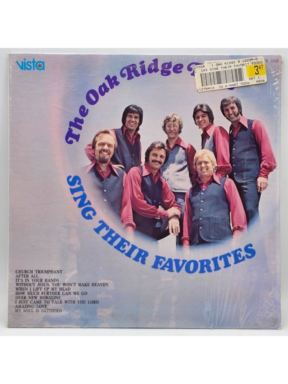 The Oak Ridge Boys Sing Their Favorites Vinyl LP 1971 Vista R 1226